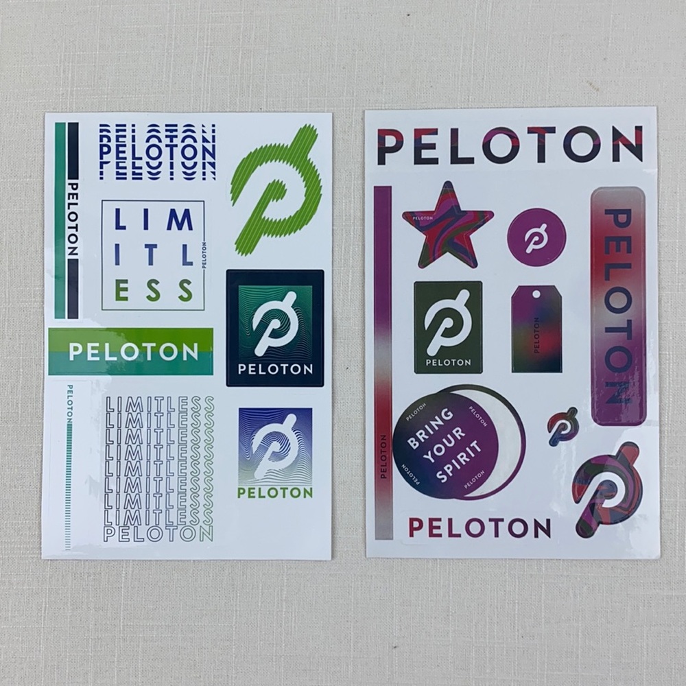 Peloton Sticker Sheet set